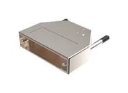 D SUB BACKSHELL, DE, 180DEG, ZINC ALLOY