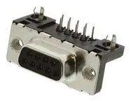 D-SUB CONN, R/A RCPT, DE, 9P, PANEL