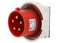 Connector: AC supply 3-phase; socket; male; 32A; 400VAC; IEC 60309 PAWBOL