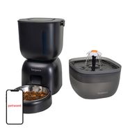 Petwant FW1-L(BAS) automatic food dispenser + drinker (black), PetWant
