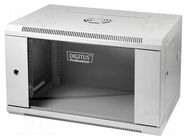 Enclosure: rack cabinet; Standard: 19"; 6U; grey; Z: 430mm; X: 600mm DIGITUS