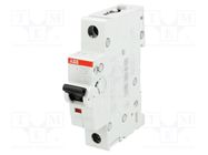 Circuit breaker; 230/400VAC; Inom: 25A; Poles: 1; Charact: C; 6kA ABB