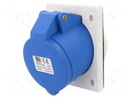 Connector: AC supply; socket; female; 32A; 400VAC; IEC 60309; IP44 PAWBOL