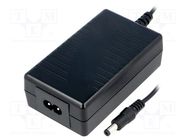 Power supply: switching; 5VDC; 2.4A; Out: 5,5/2,1; 12W; 90÷264VAC 