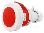 Connector: AC supply 3-phase; plug; female; 32A; 400VAC; IEC 60309 PAWBOL