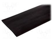 Heat shrink sleeve; glueless; 2: 1; 76.2mm; L: 1m; black; -55÷125°C CYG/KTG