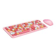 MOFII Wireless Keyboard+Mouse 666 Pink, MOFII