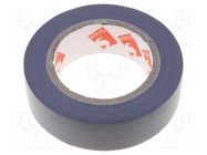 Tape: electrical insulating; W: 15mm; L: 10m; Thk: 0.13mm; grey; 180% SCAPA