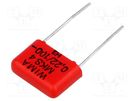 Capacitor: polyester; 220nF; 63VAC; 100VDC; 10mm; ±5%; 4x9x13mm WIMA