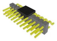 CONN, R/A HDR, 22POS, 2ROW, 2.54MM, SMT