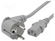 Cable; 3x1mm2; CEE 7/7 (E/F) plug angled,IEC C13 female; PVC; 4m LIAN DUNG