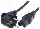Cable; 3x0.75mm2; CEE 7/7 (E/F) plug angled,IEC C15 female LIAN DUNG