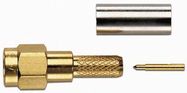 RF/COAXIAL, SMA PLUG, STRAIGHT, 50 OHM, CRIMP