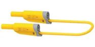 STACK 4MM BANANA PLUG-PLUG, YELLOW, 59MM