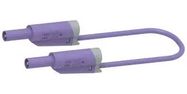 STACK 4MM BANANA PLUG-PLUG, PURPLE, 59MM