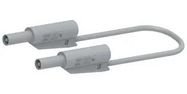STACK 4MM BANANA PLUG-PLUG, GREY, 59MM