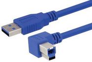 USB CABLE, 3.0 A PLUG-B PLUG, 1M, BLUE