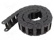 Cable chain; LIGHT; Bend.rad: 45mm; L: 986mm; Int.height: 17mm BREVETTI