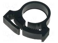 Fixing clamp; ØBundle : 13.1÷15mm; W: 5.7mm; polyamide; black HELLERMANNTYTON