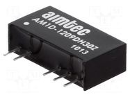Converter: DC/DC; 1W; Uin: 10.8÷13.2VDC; Uout: 9VDC; Uout2: -9VDC AIMTEC