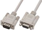 COMPUTER CABLE, SERIAL, 5FT, GRAY