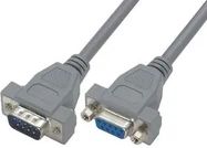 COMPUTER CABLE, SERIAL, 25FT, GRAY