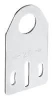 MOUNTING PLATE, M12 SENSOR, STEEL