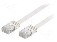 Patch cord; RJ45 plug,both sides; U/UTP; 6; stranded; Cu; PVC; 2m Goobay