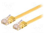 Patch cord; RJ45 plug,both sides; U/UTP; 6; stranded; Cu; PVC; 1.5m Goobay