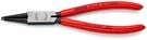 KNIPEX 44 11 J2 Circlip Pliers for internal circlips in bore holes plastic coated black atramentized 180 mm