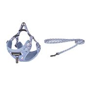 Dogness cat leash 1,5m+harness walking set (light blue), Dogness