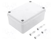 Enclosure: multipurpose; X: 80mm; Y: 120mm; Z: 50mm; ABS,polystyrene PAWBOL