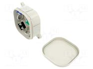 Enclosure: junction box; X: 92mm; Y: 92mm; Z: 44mm; wall mount; ABS PAWBOL