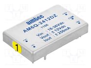 Converter: DC/DC; 6W; Uin: 18÷36V; Uout: 12VDC; Uout2: -12VDC; AM6Q-Z AIMTEC