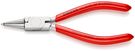 KNIPEX 44 13 J0 Circlip Pliers for internal circlips in bore holes plastic coated chrome-plated 140 mm