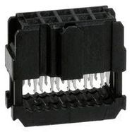 WIRE-BOARD CONNECTOR RECEPTACLE, 2ROW, 10 POSITION, 2.54MM