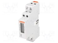 Counter; digital,mounting; for DIN rail mounting; single-phase LOVATO ELECTRIC