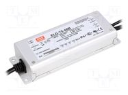 Power supply: switched-mode; LED; 75W; 48VDC; 1.6A; 180÷295VAC MEAN WELL