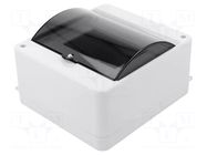 Enclosure: for modular components; IP30; wall mount; white; ABS PAWBOL