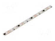 Programmable LED tape; RGB; 5050; LED/m: 60; 10mm; IP65; 140°; 12VDC WORLDSEMI