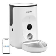 Dogness F15 WiFi 4L smart food dispenser with camera with stainless steel bowl (white), Dogness