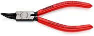 KNIPEX 44 31 J12 Circlip Pliers for internal circlips in bore holes 45° angled plastic coated black atramentized 140 mm