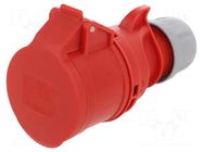 Connector: AC supply 3-phase; socket; female; 16A; 400VAC; Shark PCE