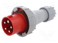 Connector: AC supply 3-phase; plug; male; 63A; 400VAC; IEC 60309 PCE