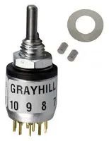 SWITCH, ROTARY, DP5T, 200mA, 115V