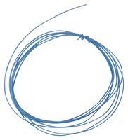 HOOK UP WIRE, ETFE, 30AWG, BLUE, 100M