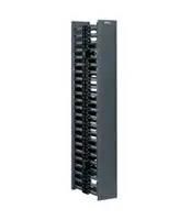 VERTICAL CABLE MANAGEMENT SYSTEM, BLACK