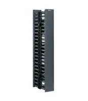 VERTICAL CABLE MANAGEMENT SYSTEM, BLACK