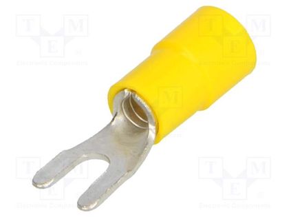 Tip: fork; M3,5; Ø: 3.7mm; 4÷6mm2; crimped; for cable; insulated BM GROUP BM00314