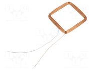 Antenna; RFID; 125kHz; Body dim: 33x33x1.5mm; 406uH SR PASSIVES